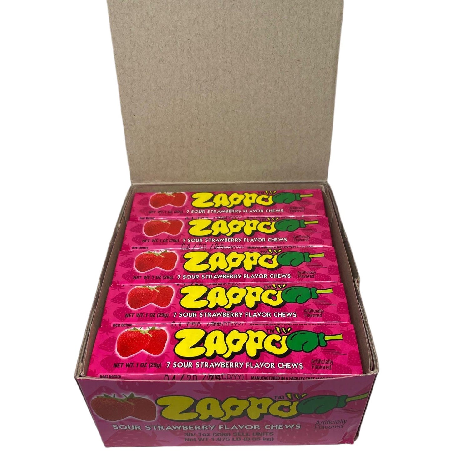 Zappo Sour Strawberry Chews