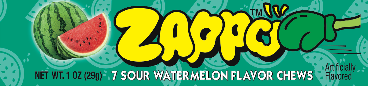 Zappo Sour Watermelon Chews